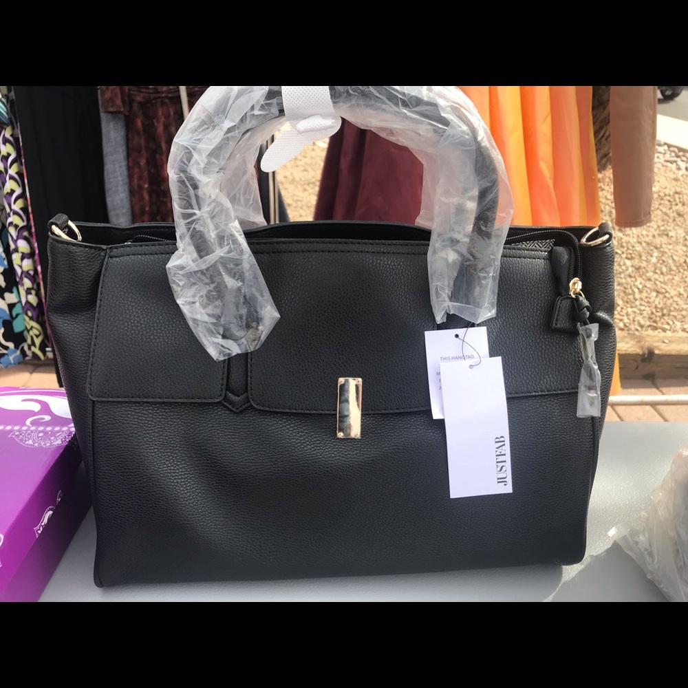 Black Satchel Bag Purse